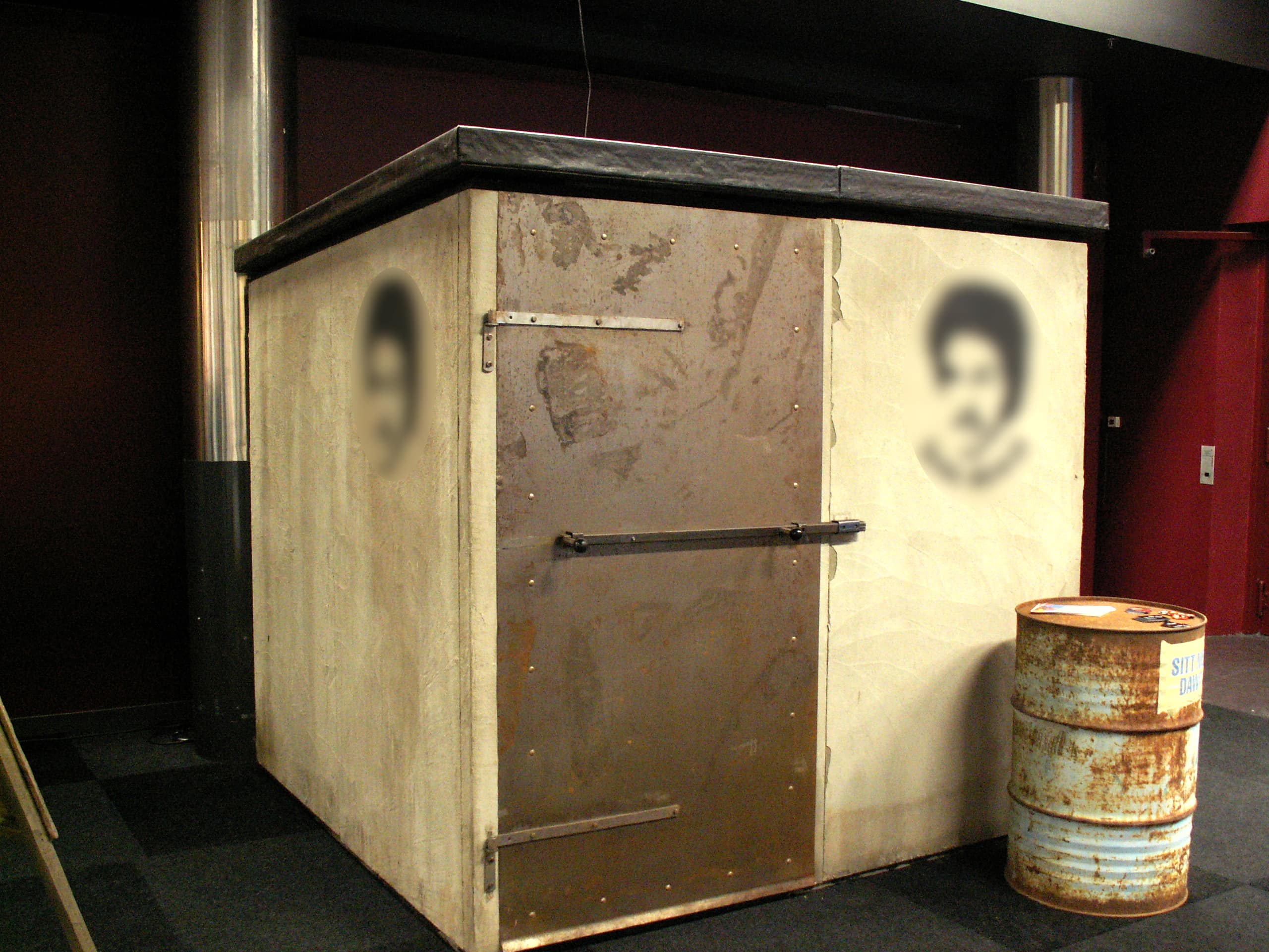 Constructed copy of Dawit Isaak's presumed Eritrean prison cell, Gothenburg, Sweden, 2015, A.J. Andersson/Wikimedia Commons