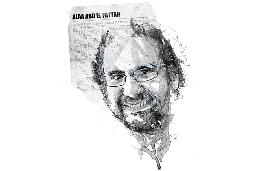 Illustration of Alaa Abd El Fattah